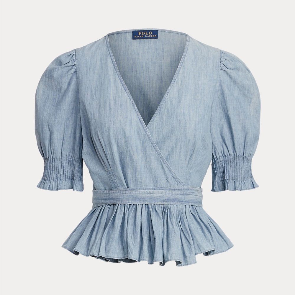 Polo by Ralph Lauren Chambray Wrap Top